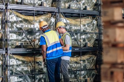 warehouse-staff-scan-tag-verify-automotive-items-2023-11-27-05-19-28-utc
